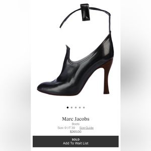 Marc Jacobs Silver PVC Western Boots 39